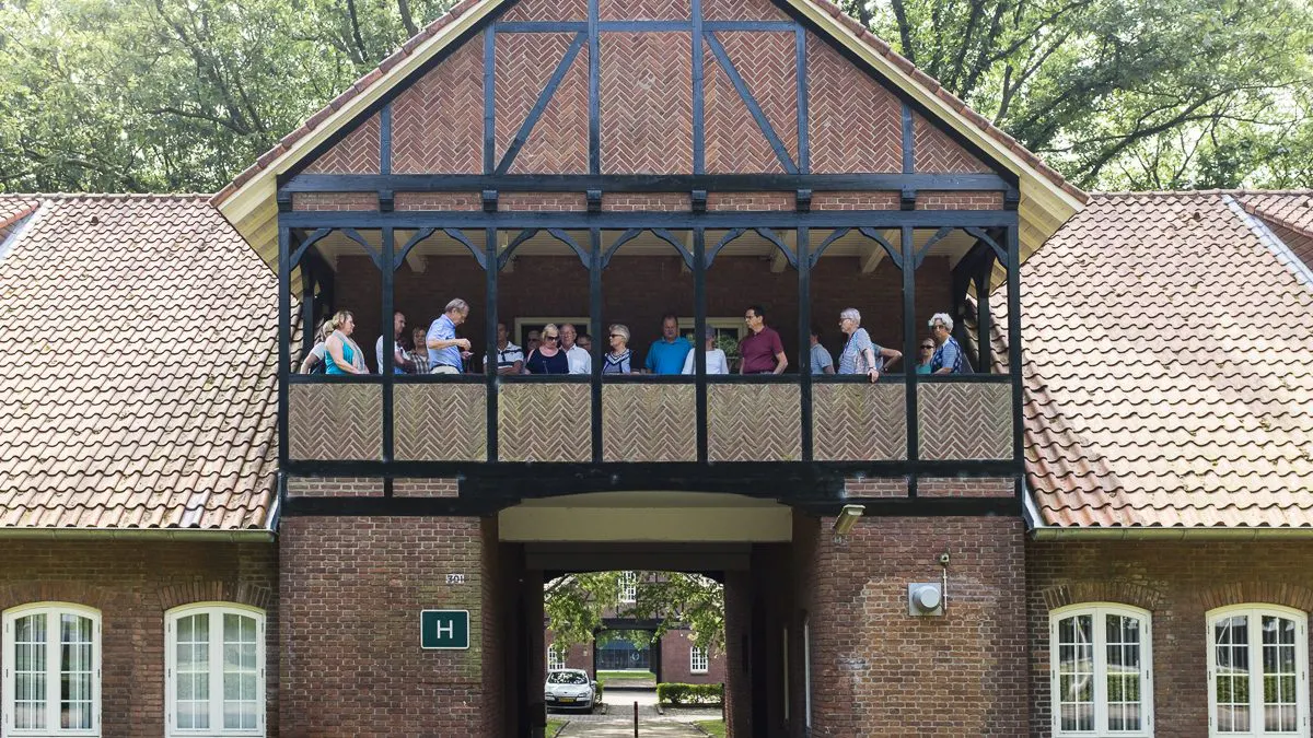 Het poortgebouw van Nationaal Monument Kamp Vught